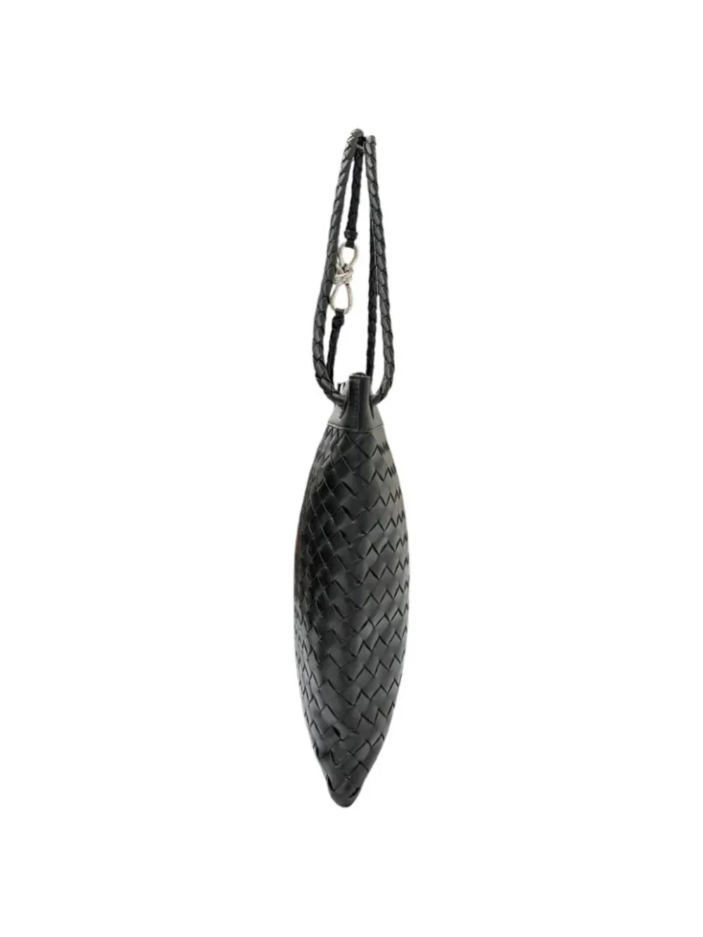 Bottega Veneta Andiamo Leather Intrecciato Messenger Flat Shoulder